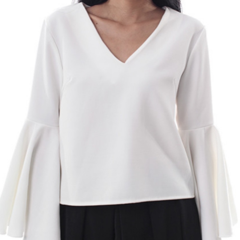Simon’s Fluted Sleeve Blouse